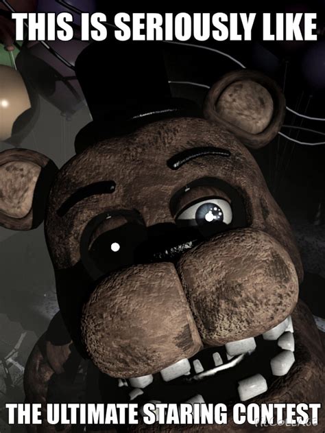 FNAF Meme: Freddy Staring Contest by PastelSketch on DeviantArt