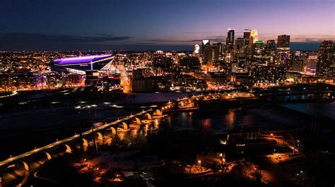 Minneapolis Skyline at Night Photograph by Gian Lorenzo Ferretti