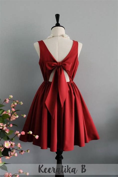 Blood Red Dress Red Bridesmaid Dress Prom Dress Christmas Dress Wedding ...