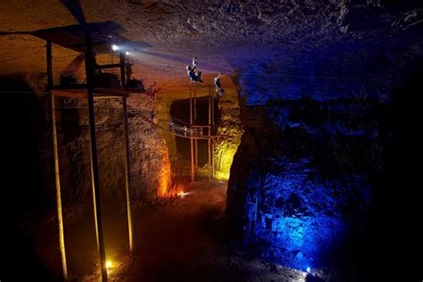 Zip lining Louisville Mega Cavern Louisville Kentucky USA