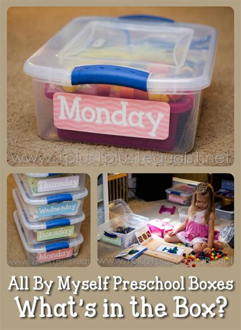 What's in the Preschool Box ~ Quiet Time Boxes