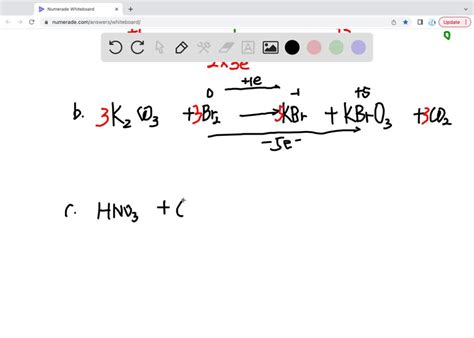 SOLVED: a. K2Cr2O7 + 14HCl âŸ¶ 2KCl + 2CrCl3 + 7H2O + 3Cl2 b. K2CO3 ...