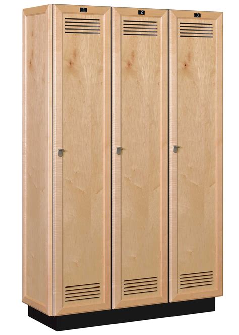 Vented Wood Club Lockers by All Wood Lockers