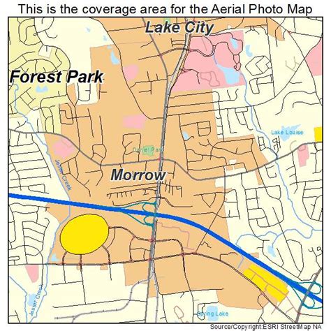 Aerial Photography Map of Morrow, GA Georgia