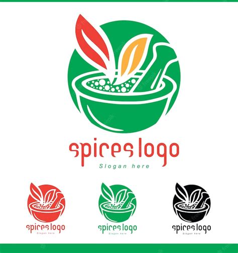 Premium Vector | Spices logo With multiple color options