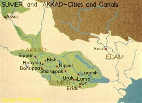 Ancient Sumer Map