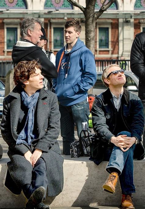 Sherlock - Behind The Scenes - Benedict & Martin Photo (36675651) - Fanpop