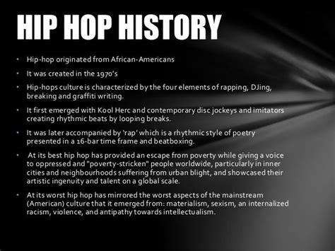 Hip hop history