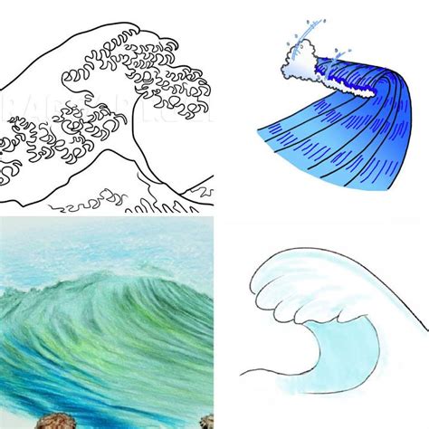 How To Draw Ocean Waves With Pencil