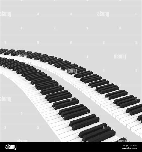 isolated black and white piano keyboard Stock Photo - Alamy