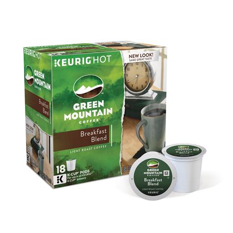 Keurig Green Mountain Coffee Roasters BreakFast Blend Coffee K-Cup ...