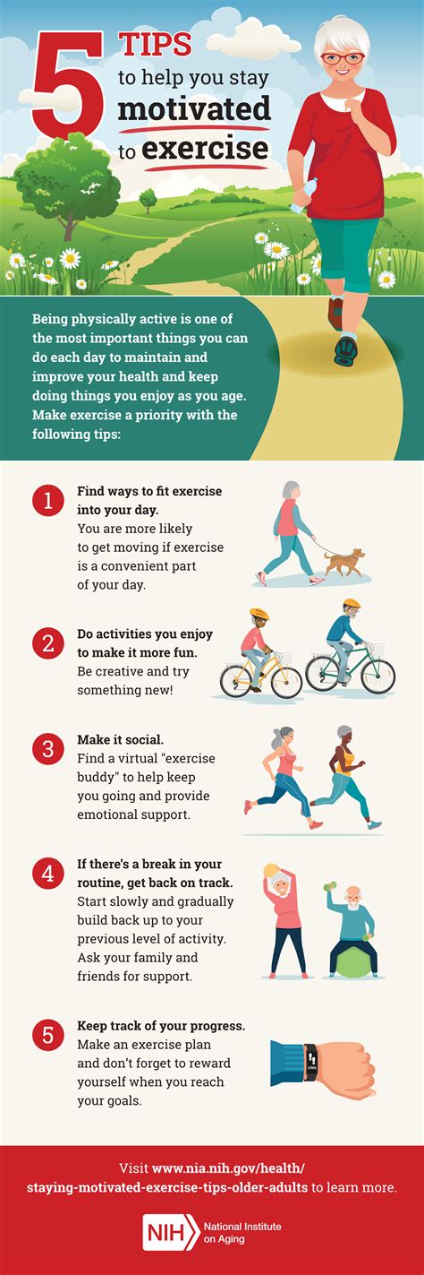 5 Tips to Help You Stay Motivated to Exercise | National Institute on Aging