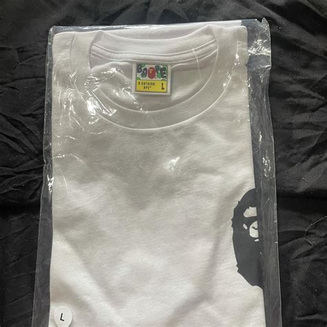 BAPE Men's White T-shirt | Depop