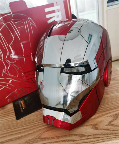 AUTOKING Iron Man MK5 Helmet Voice-controlled 1:1 Wearable Cosplay Prop ...