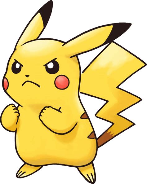 Pokémon Pikachu fâché PNG transparents - StickPNG