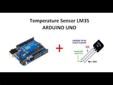 LM35 Temperature Sensor with Arduino Uno - YouTube