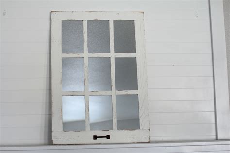 Farmhouse Mirror - White Windowpane Mirror - 9 Pane Mirror