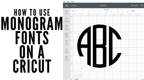 Monogram Fonts for Your Cricut: Fonts to Try and How to Use Them - YouTube