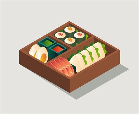 Bento Box Illustration 271111 Vector Art at Vecteezy