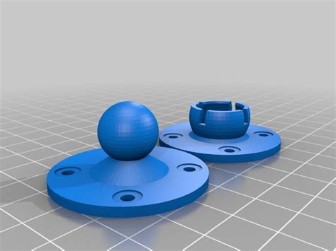 Customizable Ball-and-Socket Mount for 3D Printer