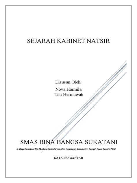 Sejarah Kabinet Natsir | PDF