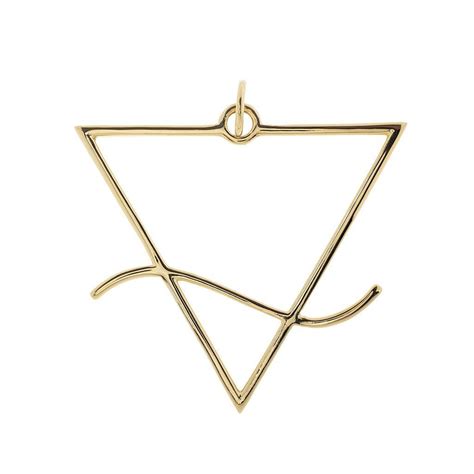 The alchemical/magical symbol for water is an inverted triangle ...