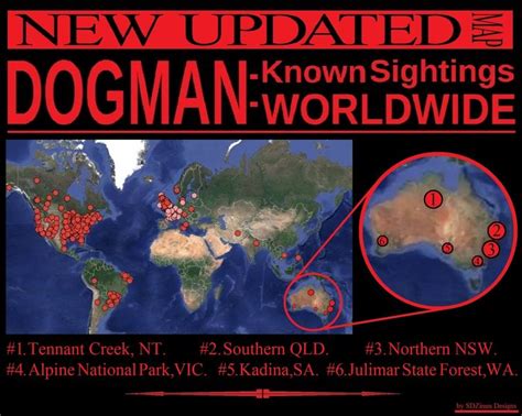 NEW UPDATED MAP of DOGMAN Sightings Worldwide!... in 2023 | Dogman ...