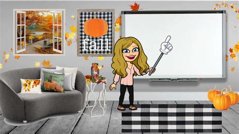 Bitmoji Classroom Editable (Fall Theme) | Autumn theme, Classroom ...