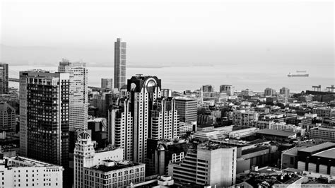 Black and White Cityscape Wallpaper - WallpaperSafari