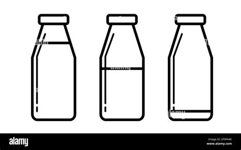 Black And White Clipart Milk Bottle