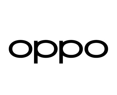 Oppo Brand Logo Phone Symbol Black Design Chinese Mobile Vector ...