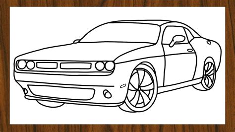 How To Draw A Dodge Charger - Perspectivenumber Moonlightchai