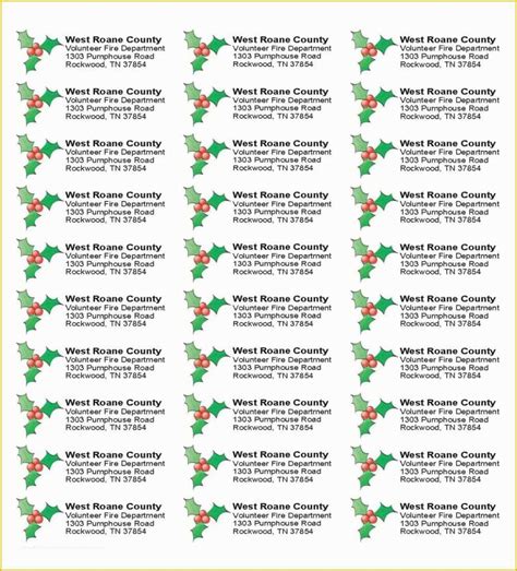 Christmas Address Labels Free Templates Of Christmas Labels Ready to ...