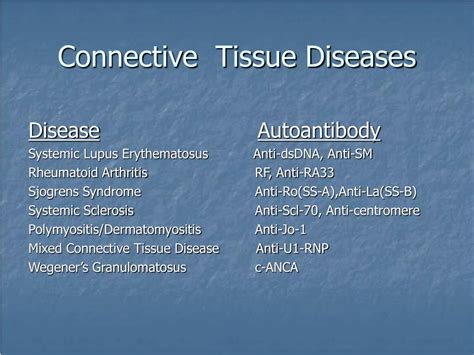 PPT - Connective Tissue Diseases PowerPoint Presentation, free download ...