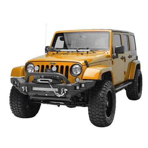 Jeep Wrangler Full-Width Front Bumper with LED Lights (07-18 Jeep ...