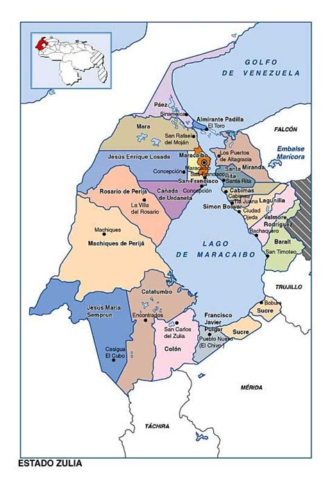 Mapa del estado zulia – Artofit