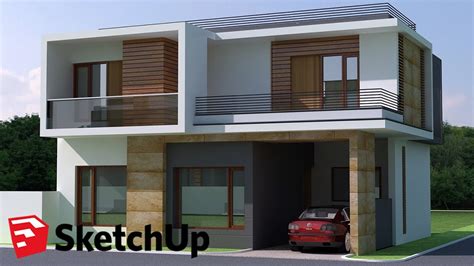 Sketchup Modern House Design Tutorial - IMAGESEE