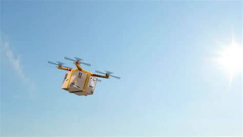 Delivery Drones - Drone Quadrocopter Delivers A Package - Fast ...