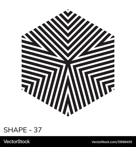 Simple geometric shape Royalty Free Vector Image