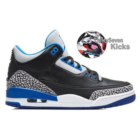 Jordan Retro 3 "Sport Blue" Preorder | ThirtySevenKicks