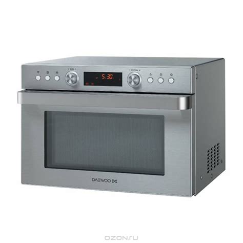 Daewoo 1.2 CuFt 800 Watt Stainless Steel Countertop Microwave Oven ...