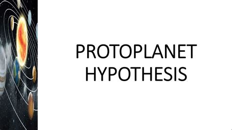 Lesson 2: Origin of the Universe - Protoplanet Hypothesis - YouTube