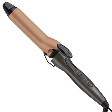 Revlon Pro Collection Copper Ceramic 1 1/4" Curling Iron, Black ...