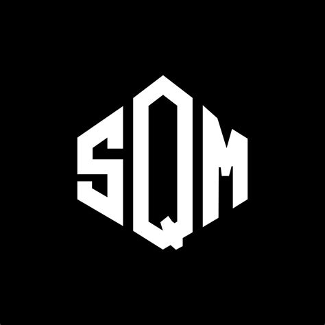 SQM letter logo design with polygon shape. SQM polygon and cube shape ...