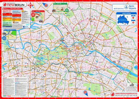 Touristischer stadtplan von Berlin