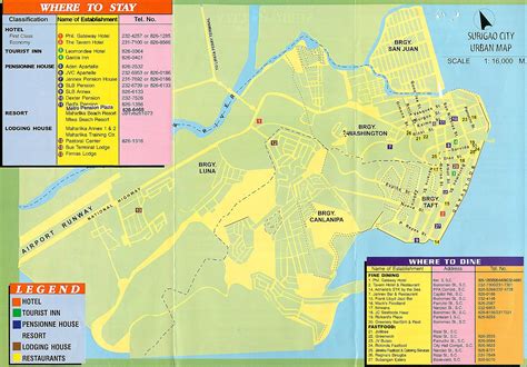 Surigao Tourist Map - Surigao Philippines • mappery