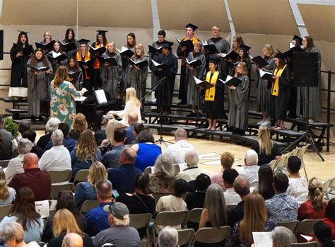 The Williams Bay High School Choir sings at the Class of 2023 ...