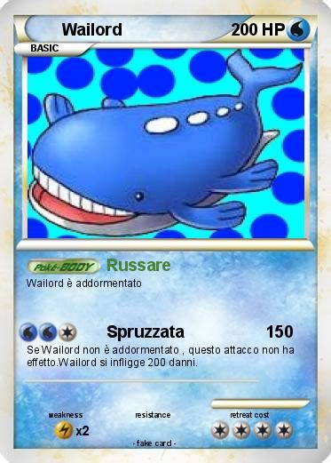 Pokémon Wailord 326 326 - Russare - My Pokemon Card