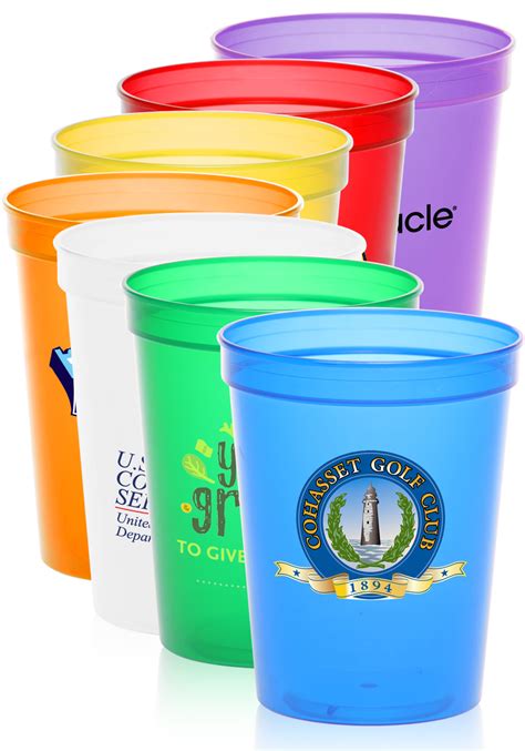 Custom 16 oz. Plastic Stadium Cups | SC16TF - DiscountMugs