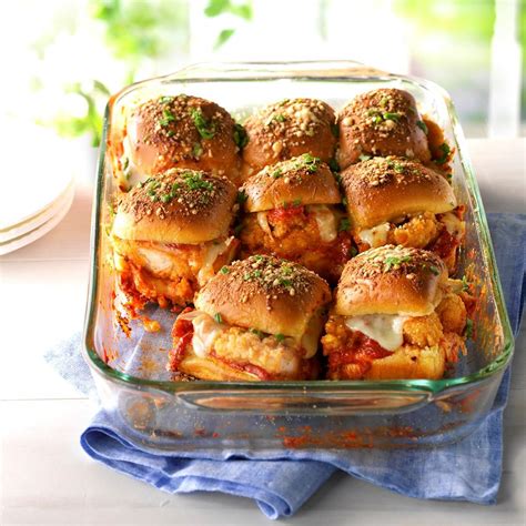 Chicken Parmesan Slider Bake Recipe: How to Make It | Taste of Home